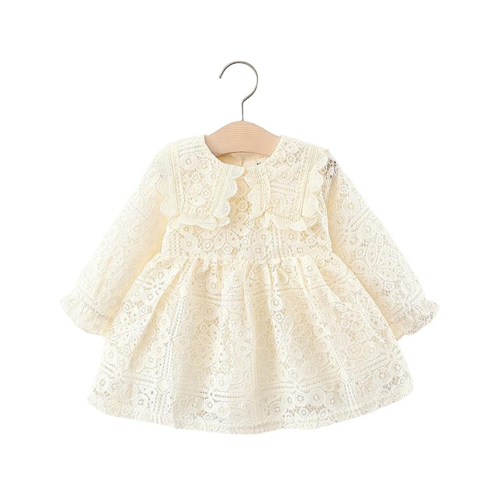 Long Sleeve Lace Princess Dress for Toddlers