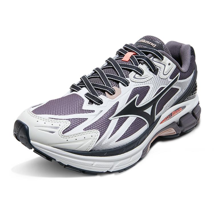 Mizuno Halo Mix Comfortable Trendy Non-Slip Wear-Resistant Low-Top Running Shoes Unisex Sneaker Cool-Gray Black D1GH240806
