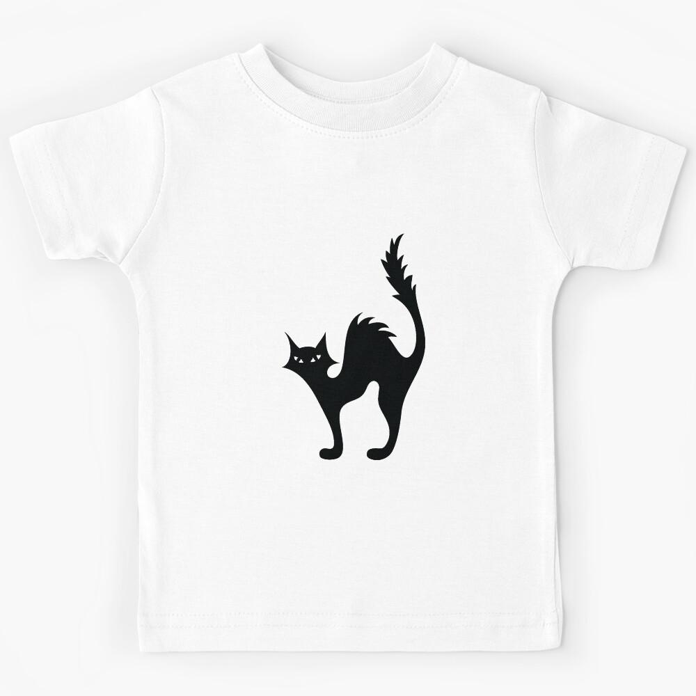 Black Cat Kids T-Shirt 120