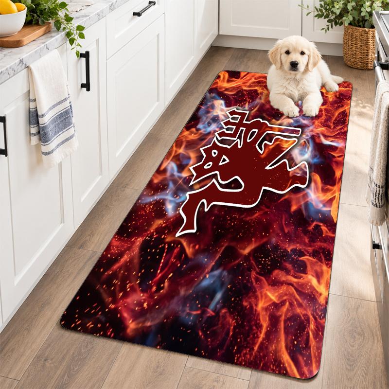 Flannel Kitchen Mat Manchester United FC Soft Area Rug Non Slip Floor Carpet Home Decoration