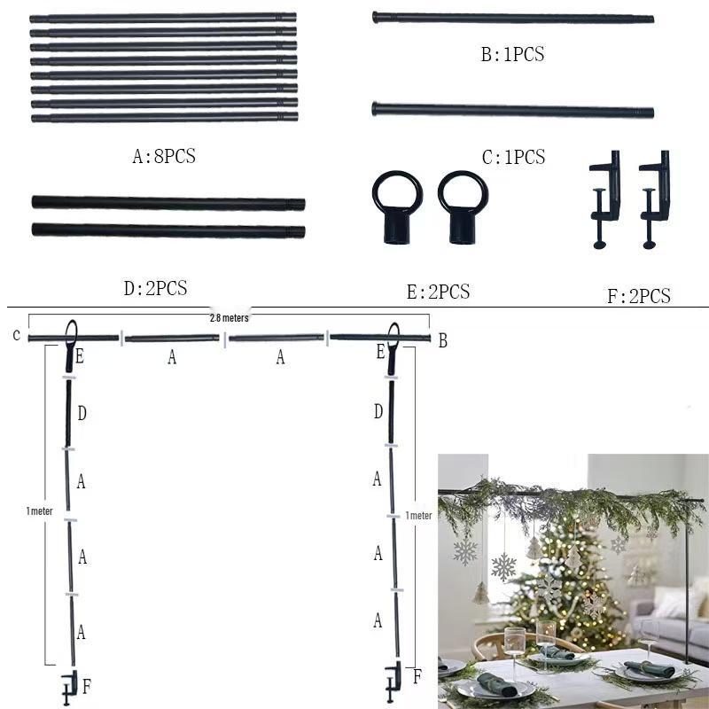 Spiral Arch Table Decoration Stand for Birthday Parties: Elegant and Easy to Install