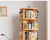 Solid Wood Rotating Bookshelf: Children's Picture Book and Toy Storage Rack