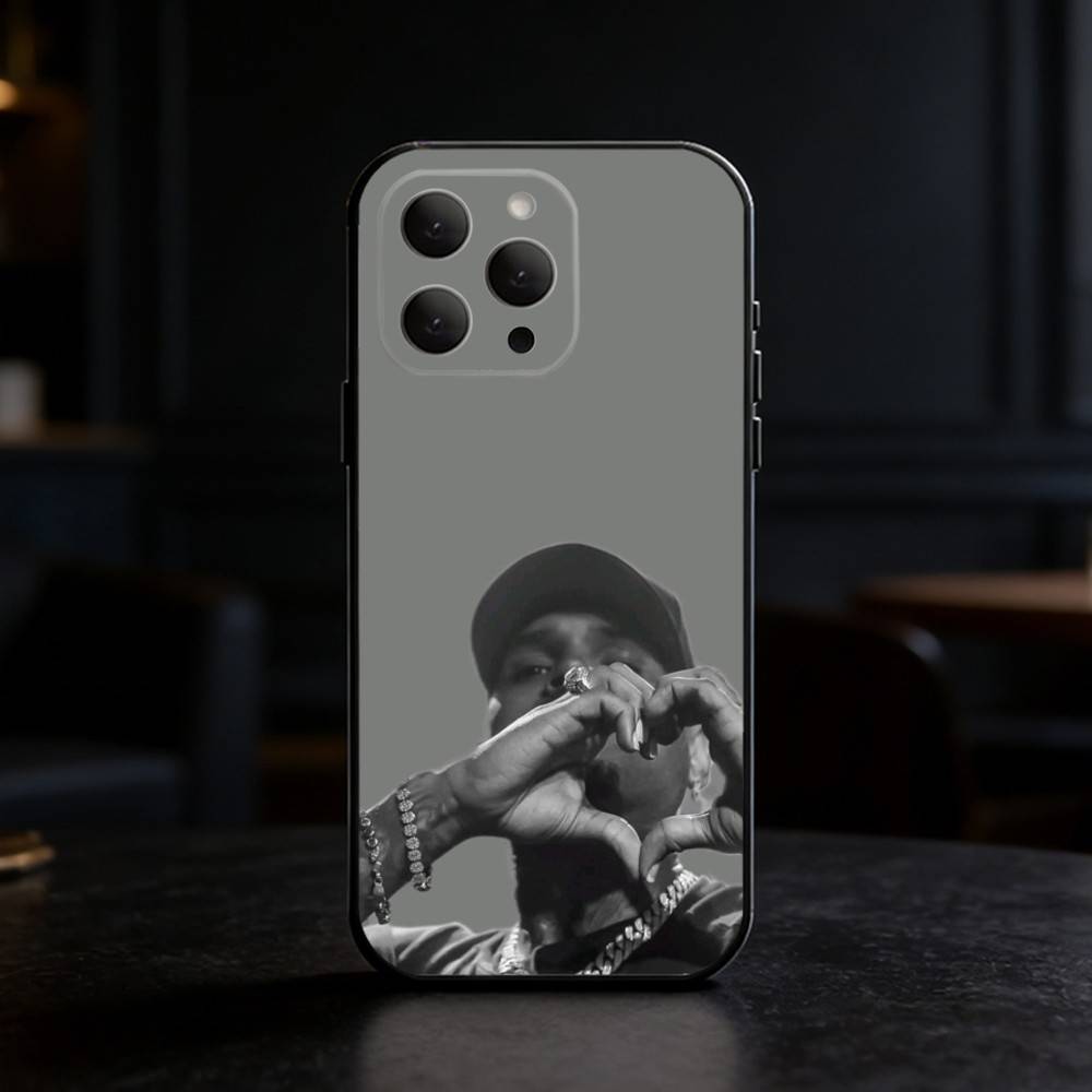 C-Chris Brown A-Amerikanischer Rapper Handyhülle Für iPhone 17,16,15,14,13,12,11 Plus,Pro Max,SE4Weiche Silikon Schwarze Hülle