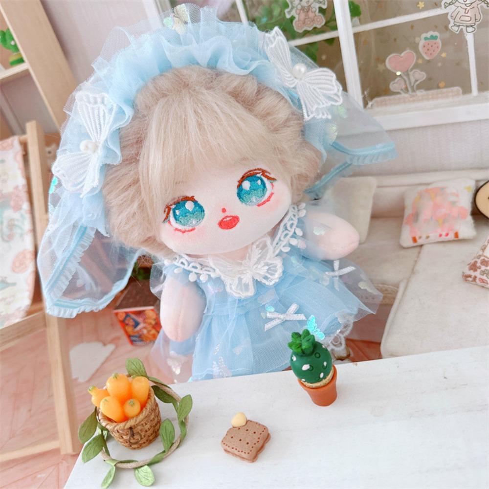 Wedding Dress 20cm Cotton Doll Clothes Outfit Plush Doll Clothes Doll Accessories