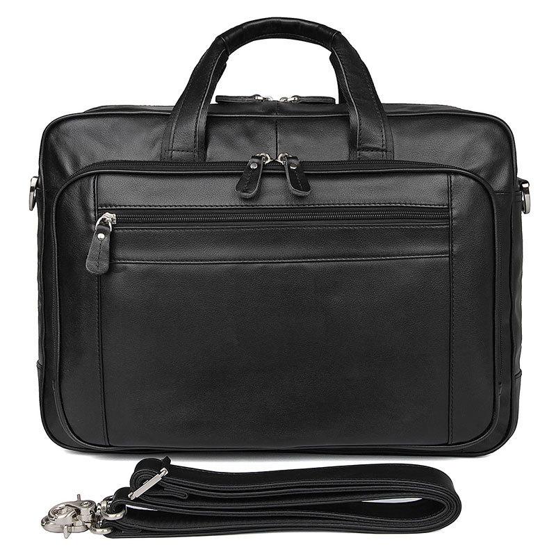 Vintage  Luxury Designer Men Briefcase Laptop Bag Crazy Horse Leather Male Briefcase Bag Business Handbags Thick Cowksin