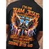 European Sizes Men's Christian Faith T-shirt Y2K Street Style, God's Choice, Jesus Print, Suitable for Church, Casual Wear and Christian Gifts