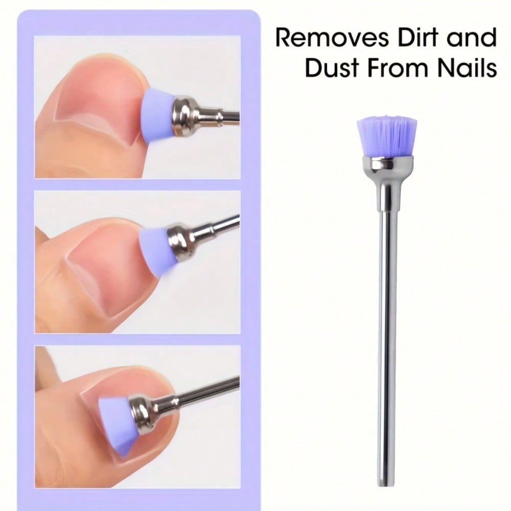 1pcs Nail Dust Cleaning Brush, Specialized Cleaning Brush For Polishing Heads, Universal Accessory For Nail Polishers, Quick Dust Cleaning Tool