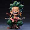 Hot Anime Pirate King Q Version Luffy Zoro Sanji Yamato Ace Mini Figure Desktop Decor Fun Gifts From Fans Car Ornament