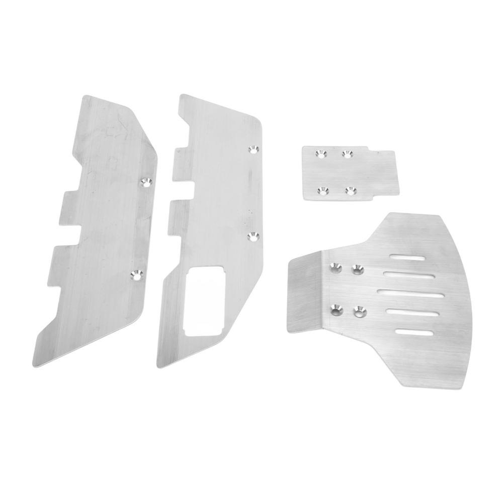 With Screws Chassis Armor Protector RC Chassis Armors Set for Traxxas 2WD 1/10 RC Car Upgrade Parts