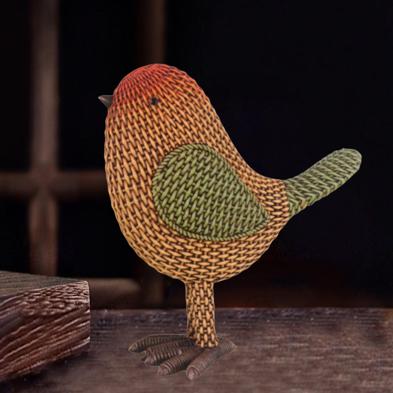 

Bird Figure Sculpture Animal Statue for Housewarming Party Office Table Decoration жёлтый