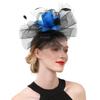 Ladies Mesh Wedding Party Fascinator Hat Headband Cocktail Hairband Headpiece for Formal Events Mesh Flower Decoration
