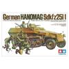 Tamiya Military Miniature Series No. 20 1/35 German Hanomag Personnel Carrier Plastic Model 35020 Molded Color