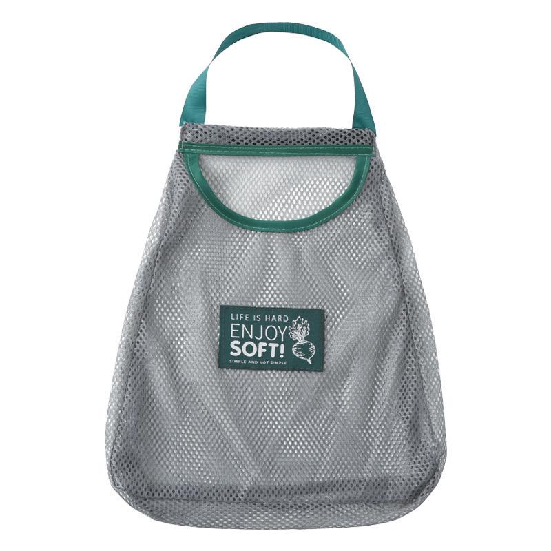 Portable Mesh Bag for Hanging Fruits & Vegetables, Breathable Net with Handle for Kitchen Use