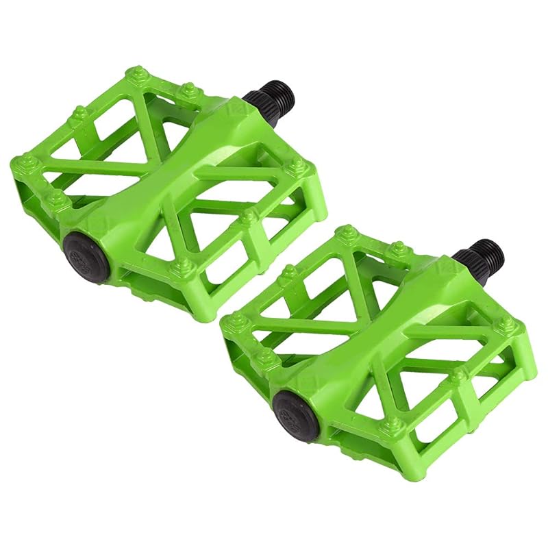 

[1 pair] bicycle pedals flat pedal lightweight anti-slip double-sided tread For MTB/mountain bike/road bike hollow design replacement parts durability