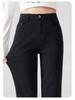 Petite High Waist Slimming Black Cropped Straight Leg Jeans for Women - Early Spring 2025 Collection