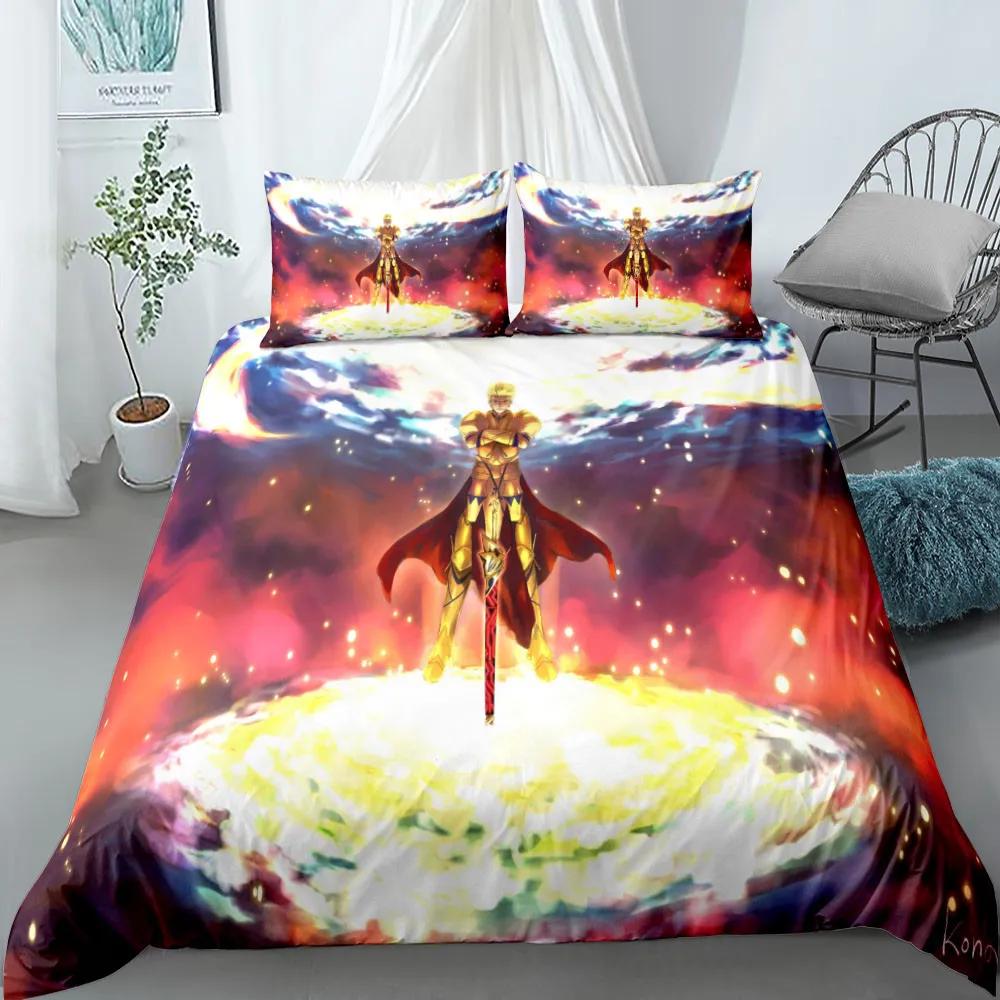 Zero Fairy Bedding Set King Queen Double Full Twin Single Size Duvet Cover Pillow Case fate Bed Linen Set Duvet Cover Bed Set