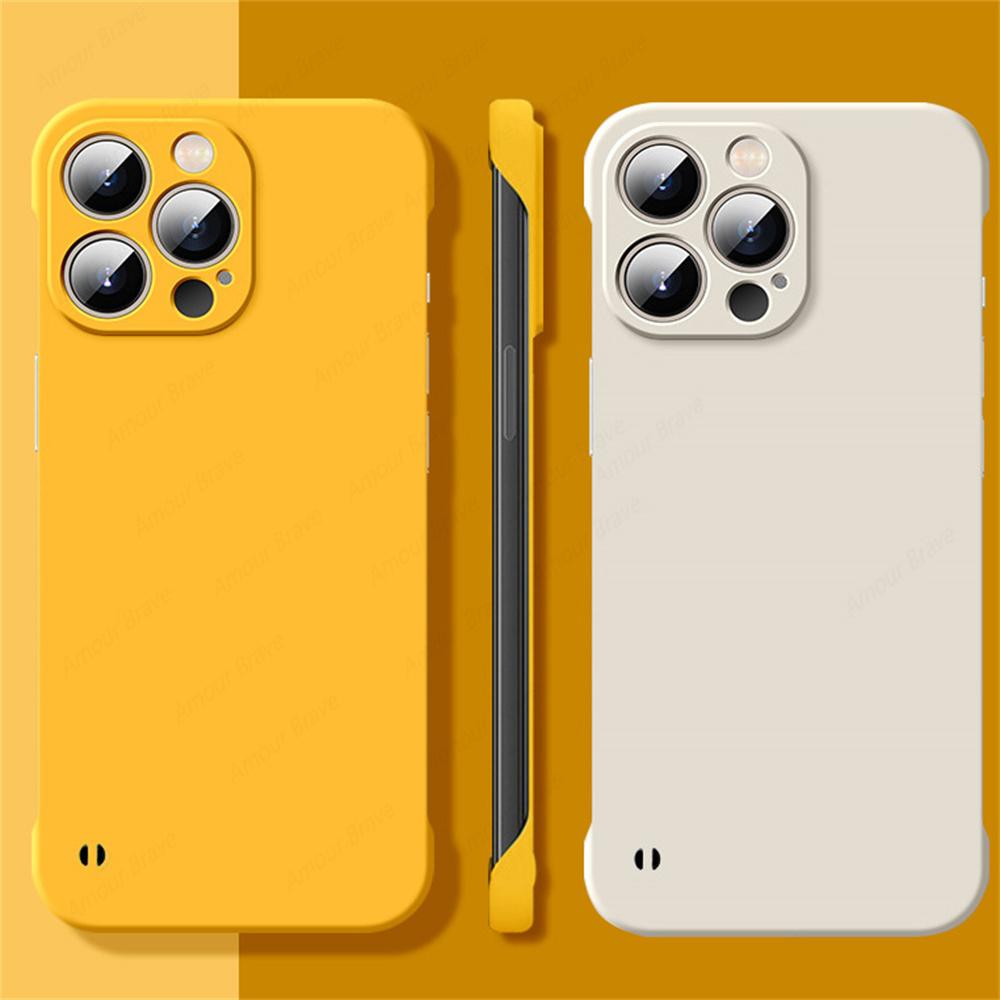 

Frameless Ultra Slim PC Matte Hard Back Phone Case For iPhone 16 15 14 13 12 11 Pro Max Mini 15 16 Plus ShockProof Cover Cases For iphone 15 Pro
