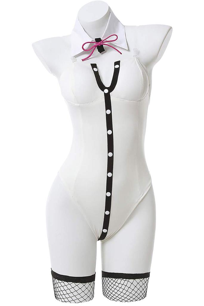 [Milky Time] Super Danganronpa 2 Nanami Chiaki Cosplay Bunny Girl White Nanami Chiaki