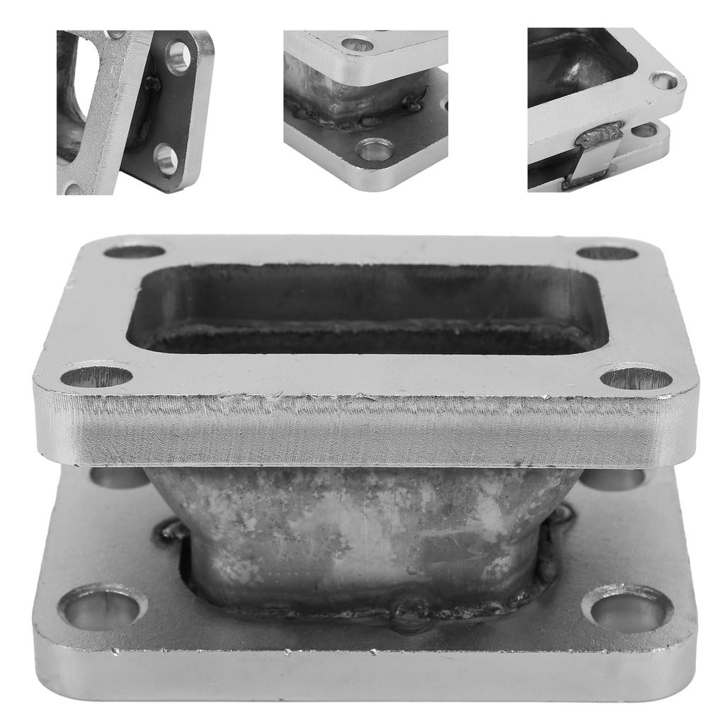 15 Degree Turbo Exhaust Manifold Flange Adapter for T3 to T4 Stainless Steel Accessory