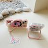Invisible Apple 11 mobile phone case double bracket iphone11pro NetEase cloud earphone cat transparent soft case anti-fingerprint