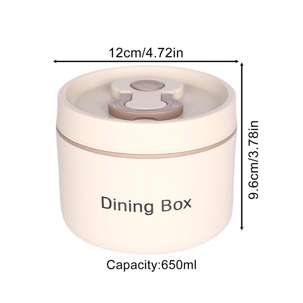Thermal Containers For Hot Food Hot Soup Jar With Spoon Leakproof Lunch Box Large Capacity Snack Container With Handle For