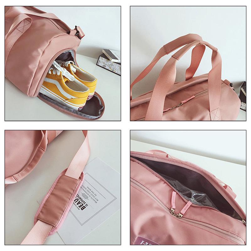 Stilvolle Outdoor Wasserdichtes Nylon Sport Fitnessstudio Herren Damen Training Fitness Reisen Yogamatte Tasche Sporttasche