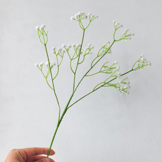 Baby's Breath Artificial Flowers White Real Touch Faux Gypsophila Flowers for Wedding Party Home Garden Decor
