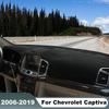 For Chevrolet Captiva C100 C140 2006- Car Dashboard Cover Mat Sun Shade Pad Trument Panel Carpets Protector Accessories