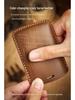 Retro Leather Key Bag for Mercedes-Benz - Premium Handmade Cowhide Cover