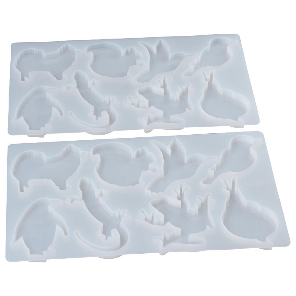 

2 шт. 23,1*14*0,8 см брелок из смолы, силиконовые формы из смолы в виде животных, брелок «сделай сам»