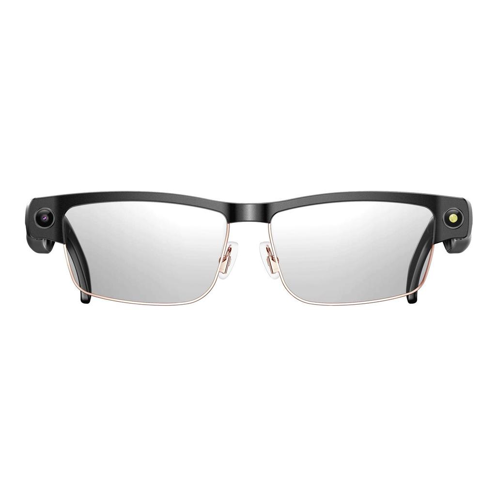 Lunettes Métalliques Bluetooth Intelligentes: Changement de couleur, Lecture de musique, Caméra 8MP, Traduction globale