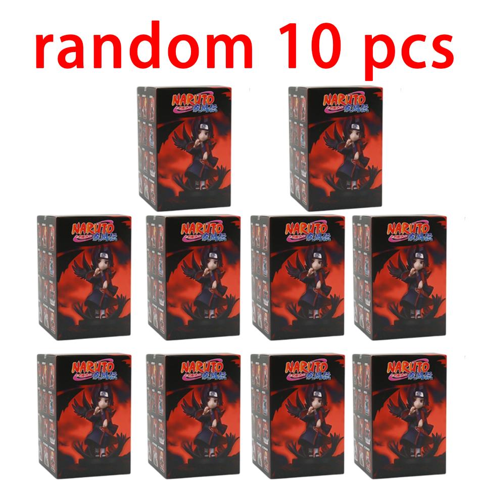 12Pcs Anime Naruto Shippuden Akatsuki Arc Series Blind Box Figures Toys Mystery Box Surprise Ornament Christmas Halloween Gifts