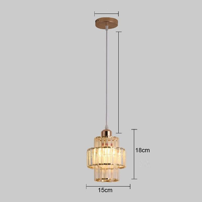 Crystal Ceiling Light Corridor Ceiling Lamp Luxury Balcony Aisle Foyer Kitchen Ceiling Pendant Light Hanging Chandelier Crystal