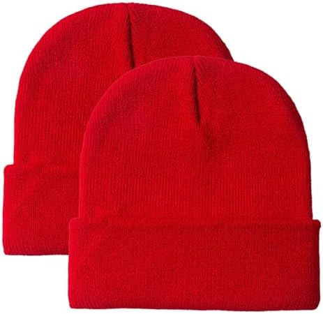 Rosoz Unisex Winter Beanie Cuffed Knit Skull Cap for Men and Women