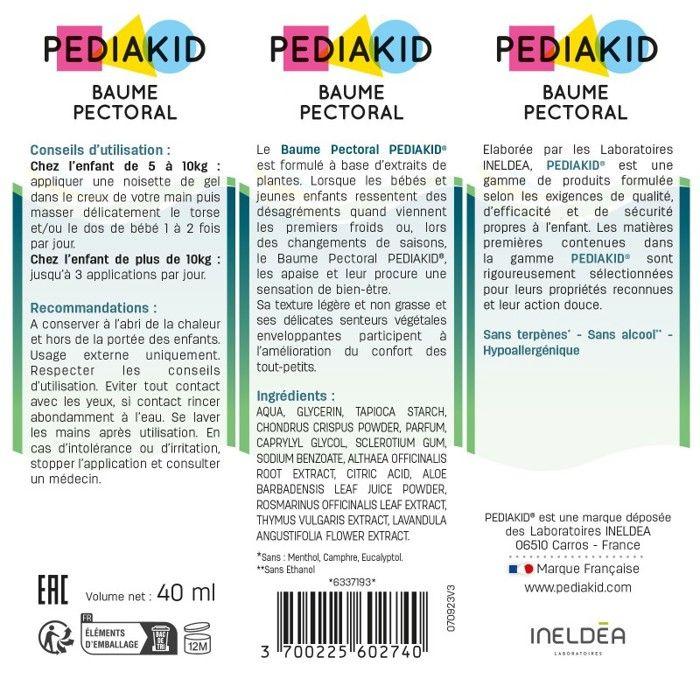 PEDIAKID Chest Balm 40ml
