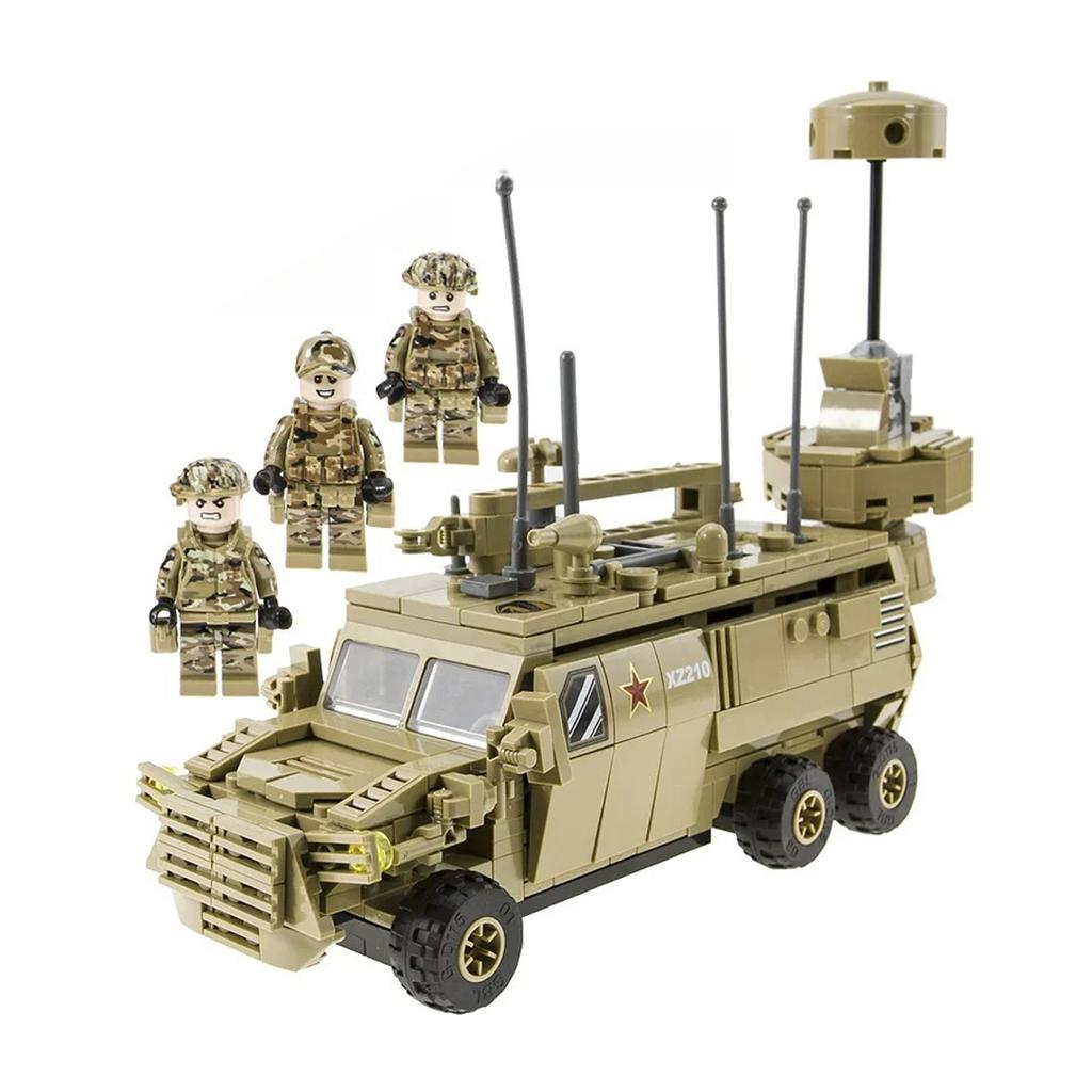 WW2 Military Vehicles Armored Tank Transportor SWAT Army Soldiers Car Building Blocks Toy Matching Assembly Boys Childrens Birthday Gift