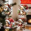 Hanging Christmas Car Accessories Acrylic Material Festive Vehicle Decoration