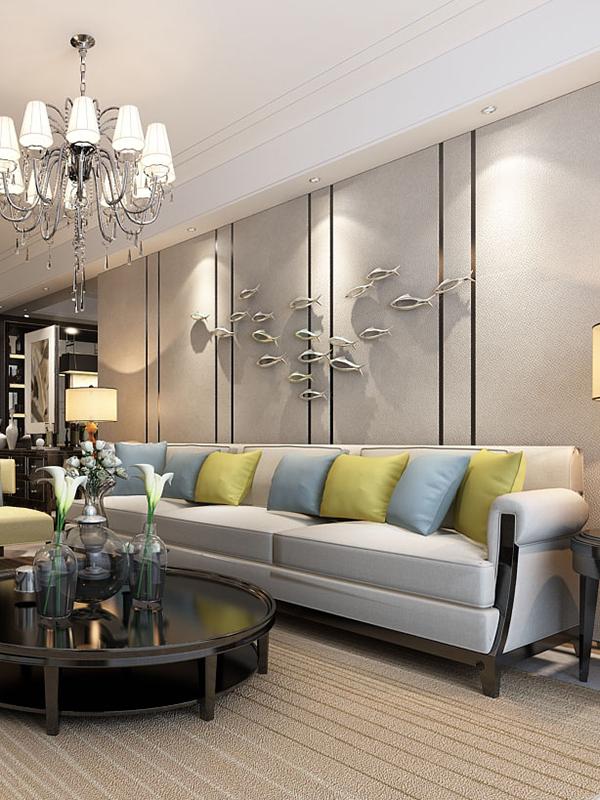 Wall Decor Creative Plastic Electroplating 3D Fish Home Decoration Living Room Sofa Background Wall Decoration Hanging Decor