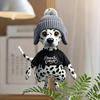Acrylic Interior Vehicle Flat Surface Pendant Dalmatian Hat Design Clothing