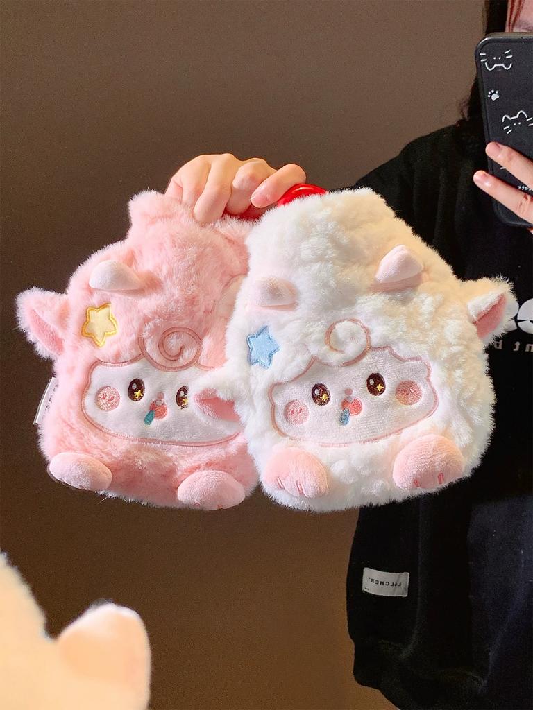 Cute Water-Filled Hot Water Bottle for Winter, Thickened Explosion-Proof Hand Warmer for Bed, Hot Compress for Stomach, Warm Baby Warmer