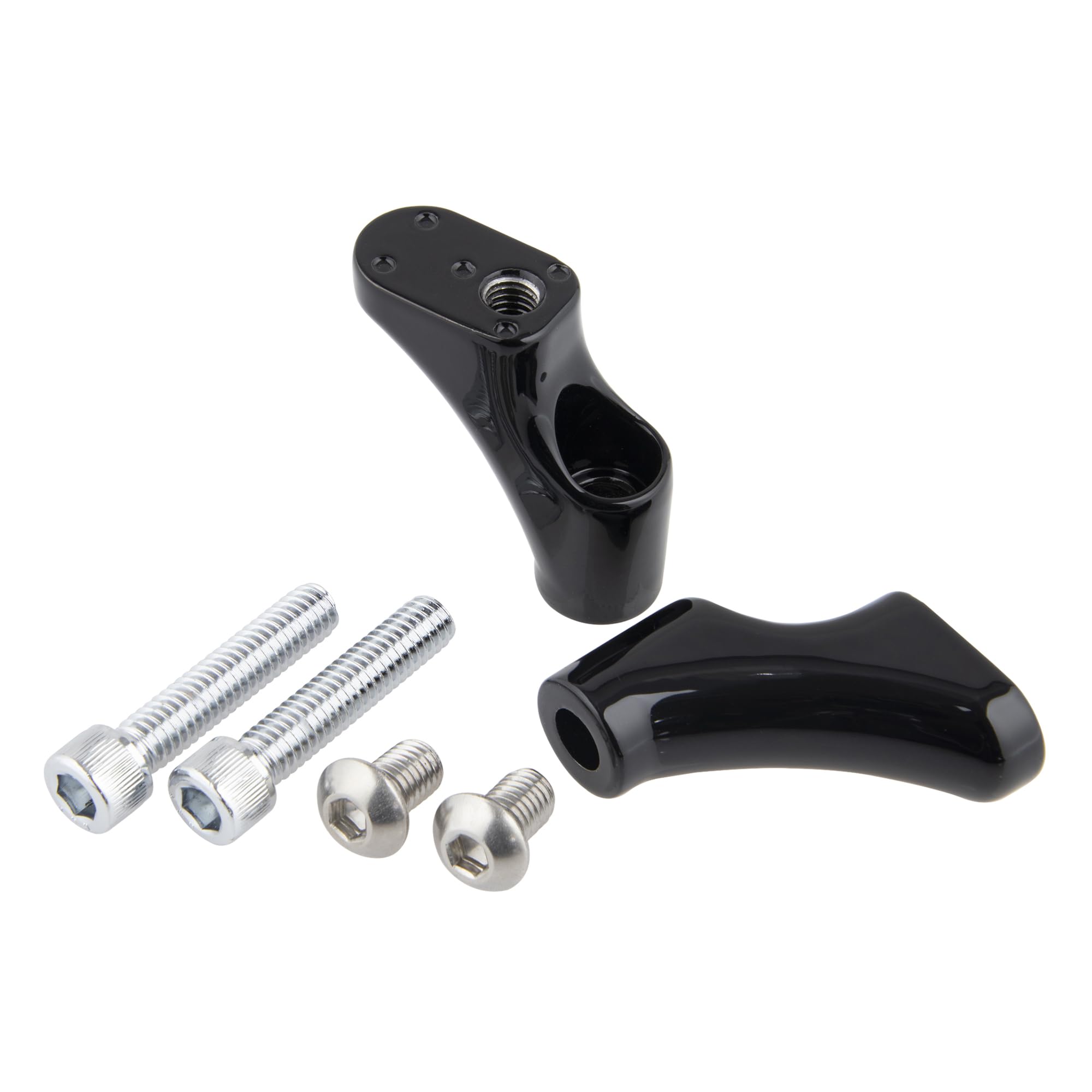 Kijima Meter Relocation Bracket for Sportster Models Dyna Models Black ( 92- 11) / ( 92- 05) - Die-cast / - 2-pack - HD-01949