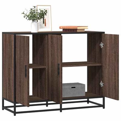 vidaXL Sideboard Braun Eichen-Optik 94x35x76 Cm Holzwerkstoff