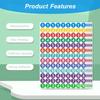 RIVEENY 24 Sheets 1 to 10 Consecutive Number Stickers - Self Adhesive Vinyl Decals for Indoor and Outdoor Waterproof Labels - Inventory