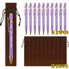 25Sets Customizable Ballpoint Pens Luxury Soft Touch round Writing Tools with Brown Cases - Includes 25 Pens And 25 Brown Bags