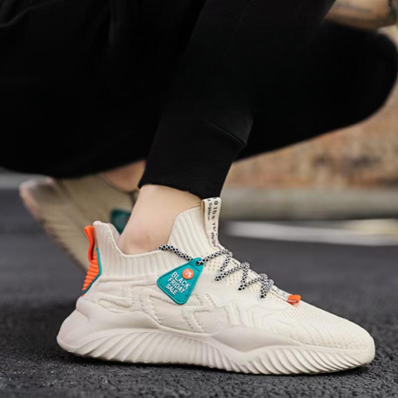 Classic New Men's Sports Shoes Running Flying Casual Shoes Lightweight, Comfortable and Versatile Trendy