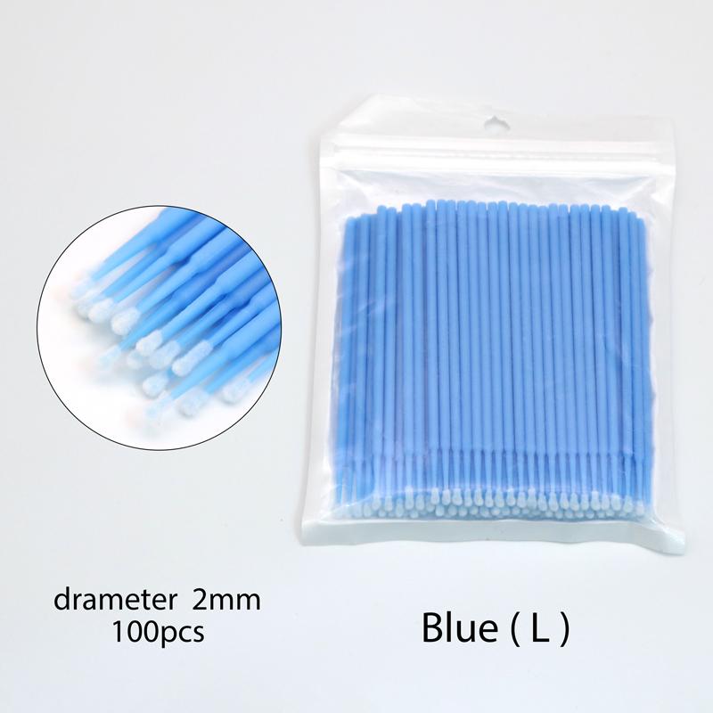 100Pcs Disposable MicroBrush Lash Cotton Swab Eyelash Extension Glue Cleaning Brushes Applicator Sticks Makeup Tools Wholesale
