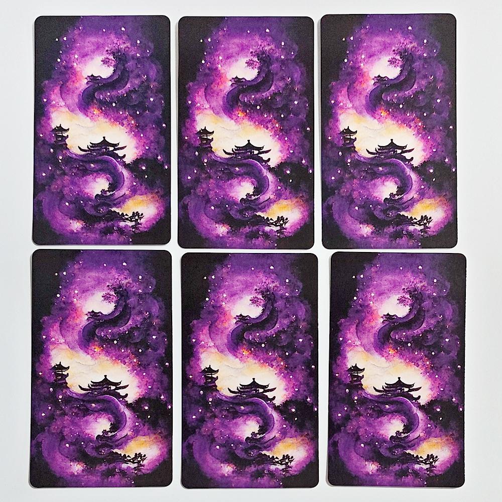 I-Ching Oracle Deck 64 Cards Traditional Ink Art Style 10.3*6cm Chinese Divination Tool for Spiritual Guidance and Meditation