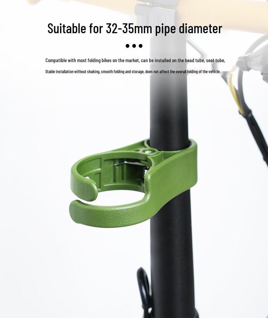 Folding Bike Cup Holder for Water, Coffee, and Tea - Fits Brompton, Dahon P8/P10