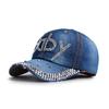 Hat Cowgirl Rhinestone Baseball Cap Spring Summer Sun Hat Casual Alphabet Rhinestone Cap Sun Hat