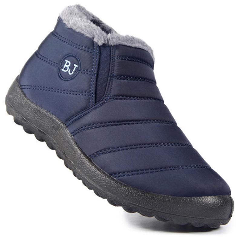 Men's Boots  Winter Shoes For Men Ankle Boots Lightweight Winter Botas Para Hombre Slip On Snow Boots With Fur Casual Shoes